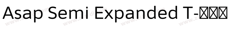 Asap Semi Expanded T字体转换